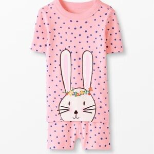 Hanna Andersson Bunny Easter shorts pajamas 3T